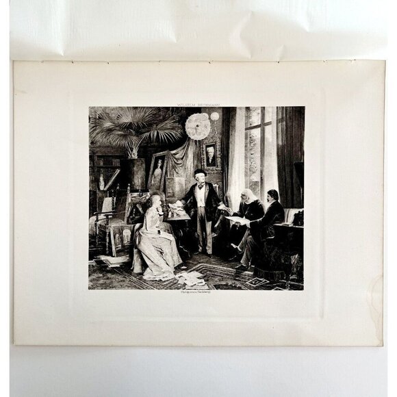 Composer Richard Wagner And Friends Photo Gravure Victorian 1894 Art DWS11 - Picture 2 of 3